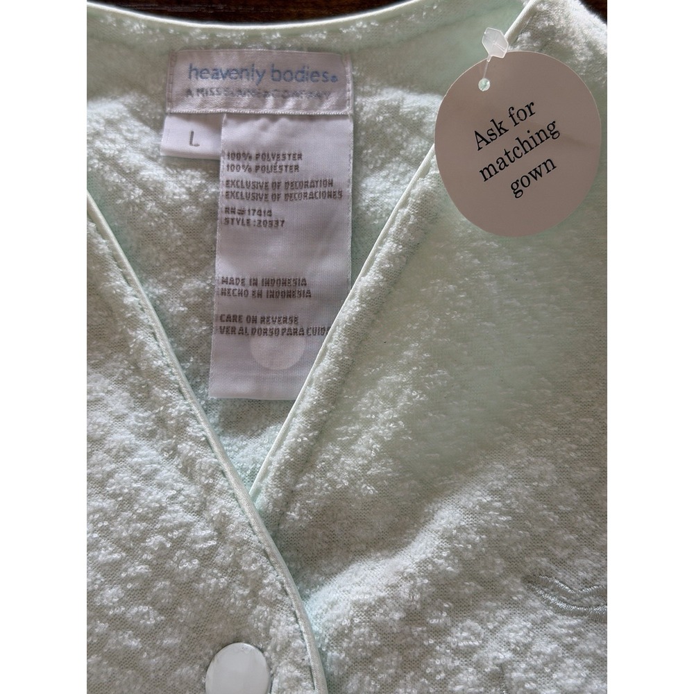 Vintage Miss Elaine Heavenly Bodies Sleepwear Robe Snap Closure Nightgown‎ Sz L - Picture 4 of 7